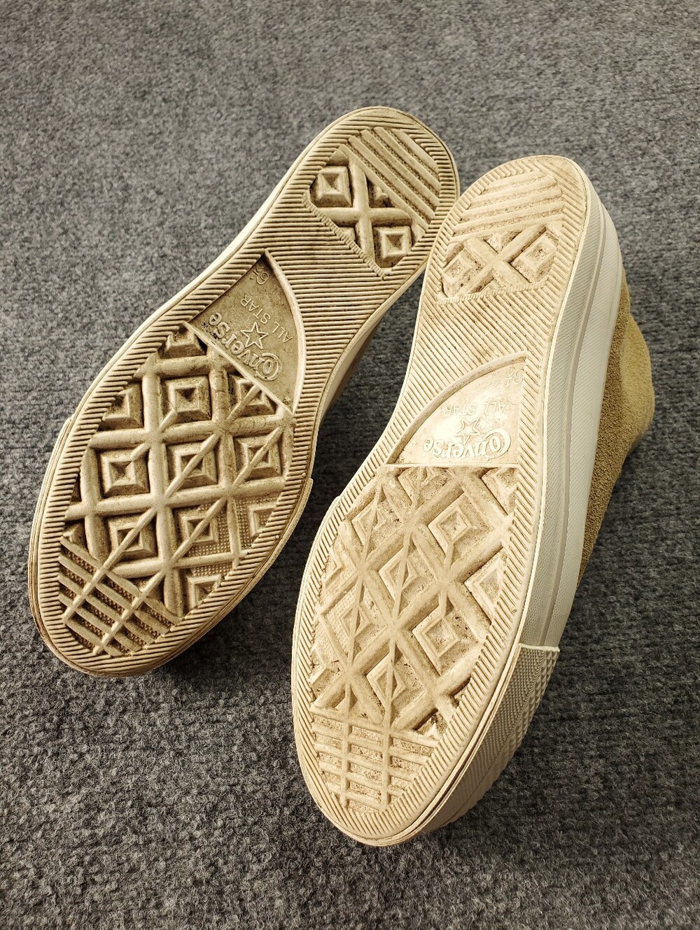 Converse Chuck Taylor All Star Lift Platform Suede Womens 8.5 Hi Top Nomad Khaki - Picture 9 of 12